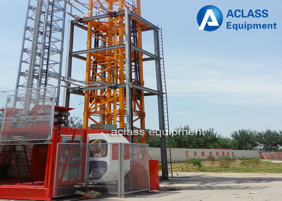 China Einzelkäfig-Bau-Hebemaschinen-Aufzug, 2 Tonnen-Baumaterial-anhebende Hebemaschine fournisseur