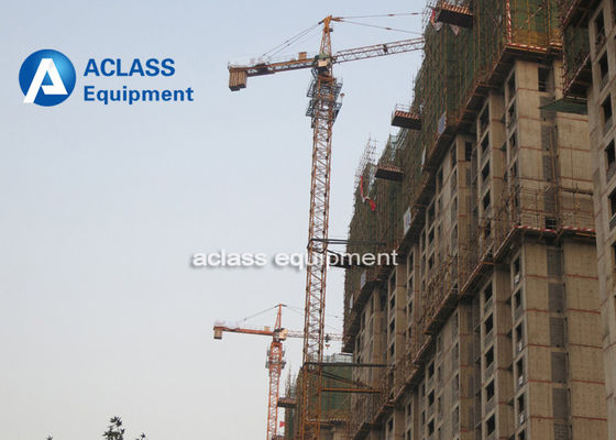 China Inverter 12 Tonnen-Bau-Turmkran-selbst- aufrichtender Hammer-Kopf fournisseur