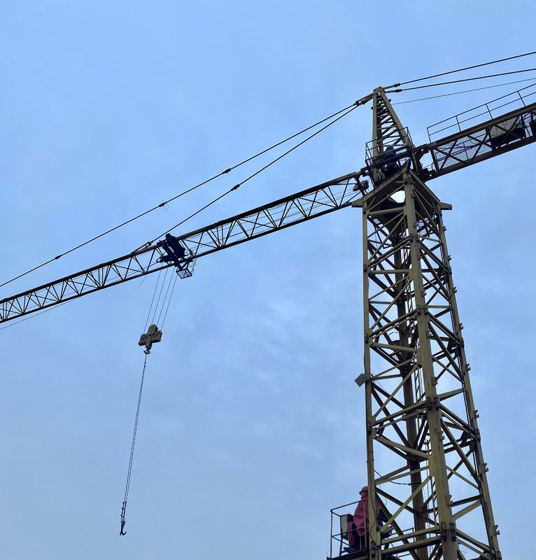 Topkit Qtz 160 Niedrigverbrauch Turmkranich mit moderaten Preis 10t 60m Jib Topkit Turmkranich für die Türkei