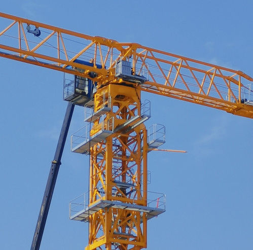 Bauwerk Flat Top Tower Crane Festgestelltes Fundament Typ Industrie