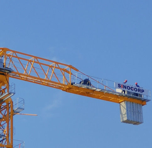 Bauwerk Flat Top Tower Crane Festgestelltes Fundament Typ Industrie