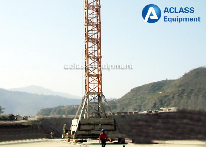 6 Tonnen-niedrige mobile Turmkran-Aufzug-Maschine für Bau 40 m-Höhe